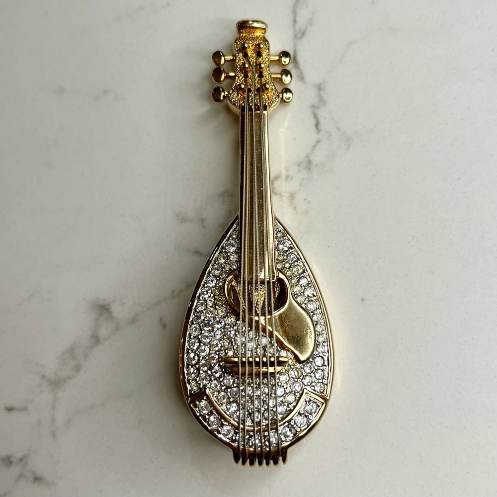 Swarovski RARE Vintage Limited Edition Retired Mandolin Brooch - Picture 3 of 12